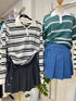 Pleated Wrap Skorts